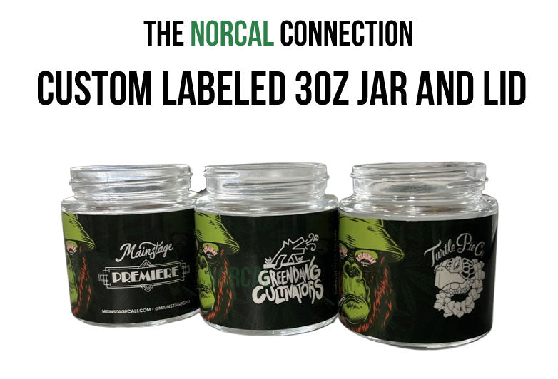 Custom Labeled 3oz Jar and Lid