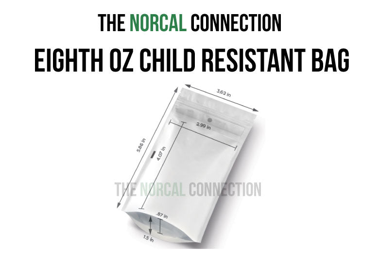 Child Resistant Eighth oz. Bag